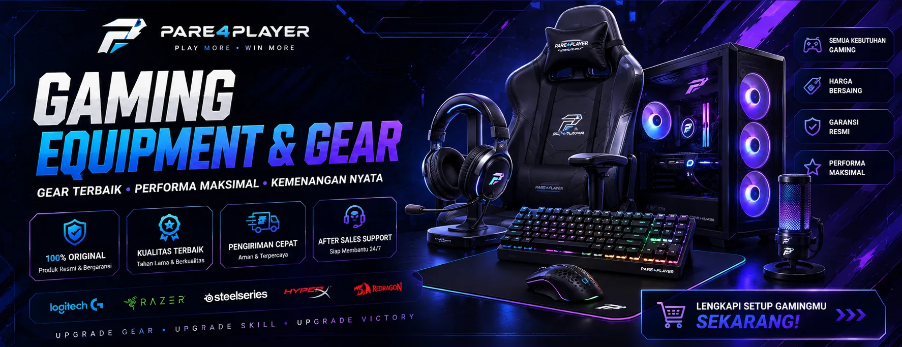 Banner Promosi Gaming Equipment & Gear